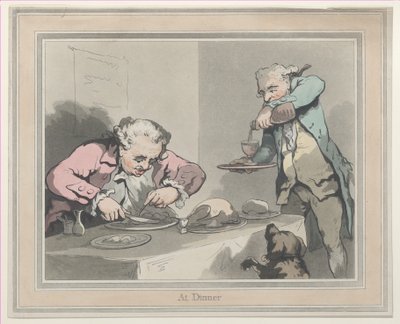 Na večeři, 1790, 1790. od Thomas Rowlandson