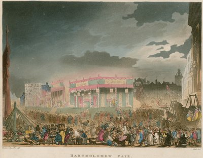Bartolomějský jarmark od Thomas Rowlandson