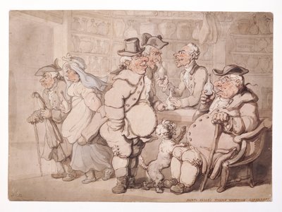 „Italský sklad Barto Valle-Haymarket“, City of Westminster, Londýn, před rokem 1827. od Thomas Rowlandson