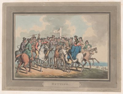 Sázení [The Betting Post], 1. ledna 1799., 1. ledna 1799. od Thomas Rowlandson