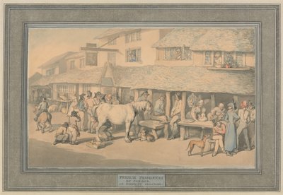 Bodmin, Cornwall: Francouzští vězni v podmínce od Thomas Rowlandson
