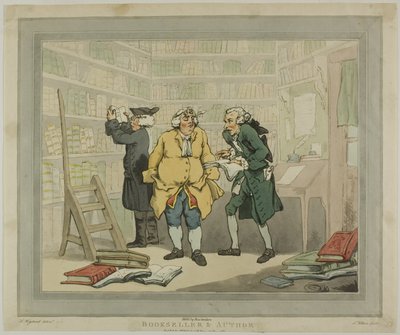 Knihkupec a autor od Thomas Rowlandson