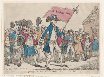 Bostonští voliči L-Shire, 1790., 1790. od Thomas Rowlandson