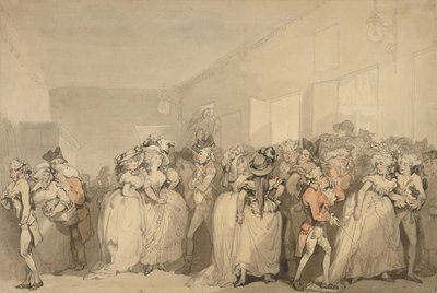 Lehátka v hale Box od Thomas Rowlandson