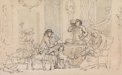 Snídaně před lovem od Thomas Rowlandson