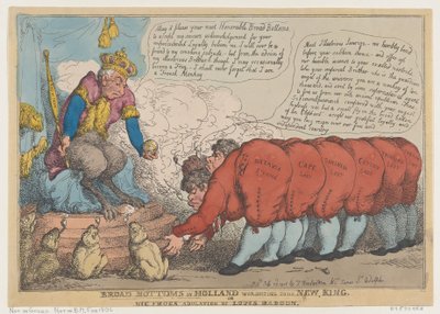Široká dna v Holandsku uctívající svého nového krále, 23. července 1806, 23. července 1806. od Thomas Rowlandson