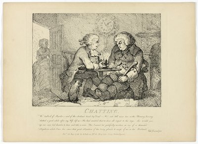 Chatování, z Boswellovy cesty po Hebridách od Thomas Rowlandson