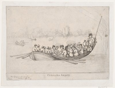 Chelsea Reach, 1799., 1799. od Thomas Rowlandson