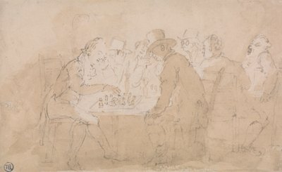 Hráči šachu od Thomas Rowlandson