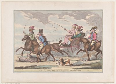 Cit se vysílají v neděli, 1799., 1799. od Thomas Rowlandson