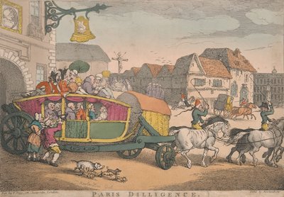 Koučování: Paris Diligence od Thomas Rowlandson