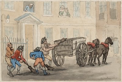 Collecting the Night Soil, hospoda. 1788 od Thomas Rowlandson