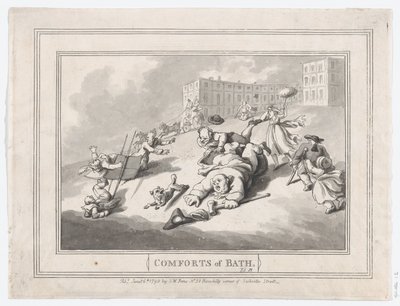 Comforts of Bath, Talíř 12, 6. ledna 1798, 6. ledna 1798. od Thomas Rowlandson