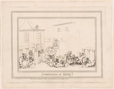 Pohodlí v Bathu, deska 7 od Thomas Rowlandson