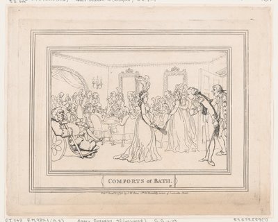 Pohodlí v Bathu, deska 8 od Thomas Rowlandson
