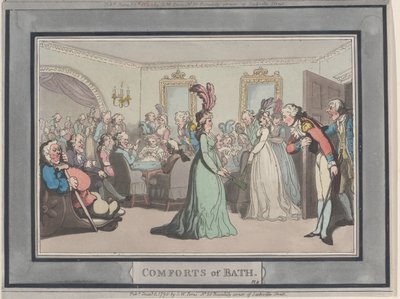 Comforts of Bath, deska 8, 6. ledna 1798, 6. ledna 1798. od Thomas Rowlandson
