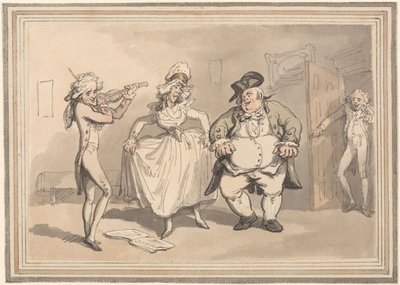Pohodlí v Bathu: Soukromá praxe před plesem od Thomas Rowlandson
