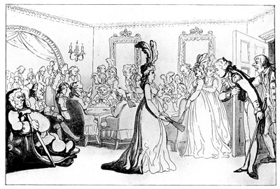 Comforts of Bath: The Games, or Assembly with Card Players, 1798. od Thomas Rowlandson