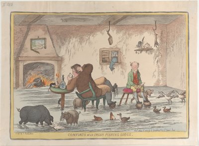 Pohodlí irské rybářské chaty, 12. května 1812, 12. května 1812. od Thomas Rowlandson