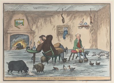 Pohodlí irské rybářské chaty, 12. května 1812, 12. května 1812. od Thomas Rowlandson