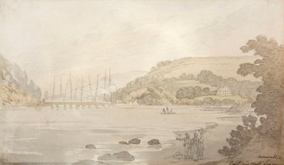 Cornwall, East a West Looe (akvarel) od Thomas Rowlandson