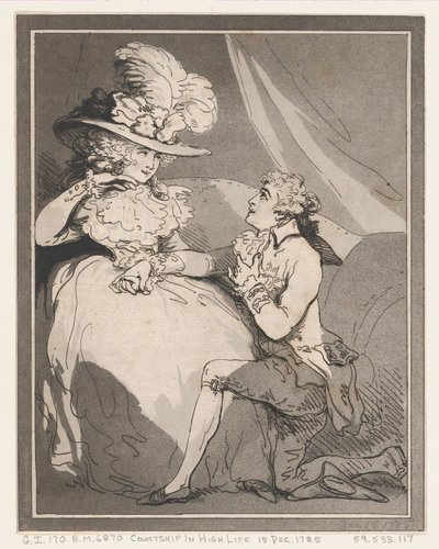 Námluvy v High Life, 15. prosince 1785, 15. prosince 1785. od Thomas Rowlandson