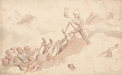 Smrt se stala pilotem od Thomas Rowlandson