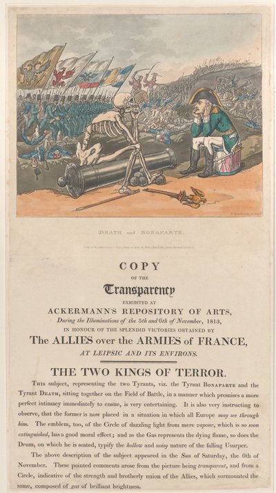 Smrt a Bonaparte, Dva králové teroru, 1. ledna 1814, 1. ledna 1814. od Thomas Rowlandson