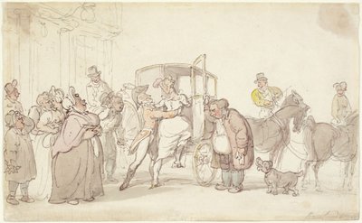Scéna odjezdu od Thomas Rowlandson
