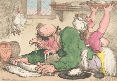 Dinners Drest in the Neaest Manner, říjen 1811, říjen 1811. od Thomas Rowlandson
