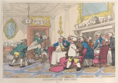 Zklamaný Epicures, 1809., 1809. od Thomas Rowlandson