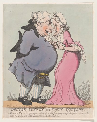 Doctor Convex and Lady Concave, 20. listopadu 1802., 20. listopadu 1802. od Thomas Rowlandson