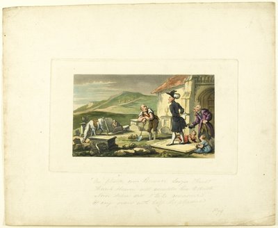 Doktor Syntax Meditující na náhrobní kameny, z The Tour of Doctor Syntax od Thomas Rowlandson