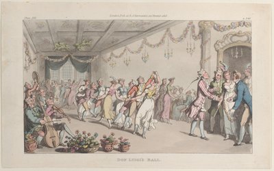 Ples dona Luigiho, z Neapole a Campagna Felice: v sérii dopisů Add..., 1. června 1815. od Thomas Rowlandson