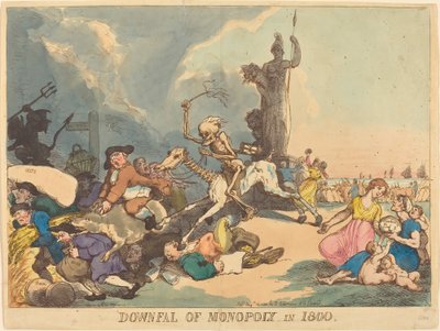Pád Monopoly v roce 1800 od Thomas Rowlandson
