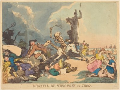 Pád Monopoly v roce 1800 od Thomas Rowlandson