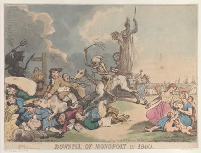 Pád monopolu v roce 1800, 14. srpna 1800, 14. srpna 1800. od Thomas Rowlandson