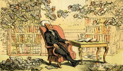 "Dr Syntax - lékařův sen" od Thomas Rowlandson