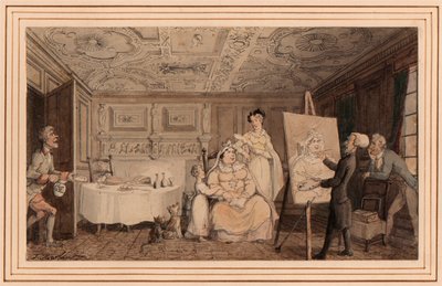 Dr. Syntax Malování portrétu od Thomas Rowlandson