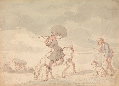 Dr. Syntax kreslí jezero od Thomas Rowlandson