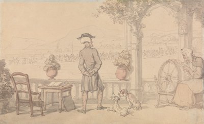 Dr. Syntax a jeho monolog od Thomas Rowlandson