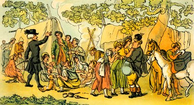 "Dr Syntax a cikáni" od Thomas Rowlandson