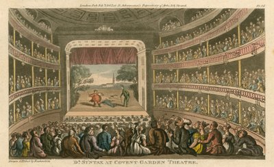 Dr Syntax v Covent Garden Theatre, Londýn od Thomas Rowlandson