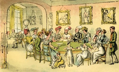 "Dr Syntax na karetním večírku" od Thomas Rowlandson