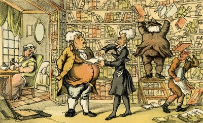 "Dr Syntax & knihkupec" od Thomas Rowlandson