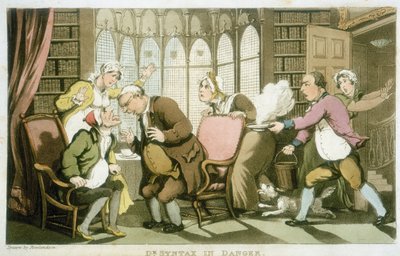 Dr Syntax v ohrožení od Thomas Rowlandson