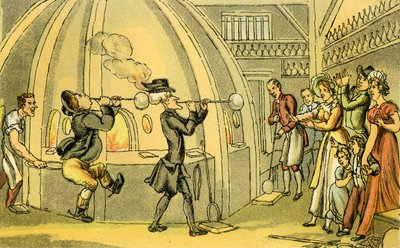 "Dr Syntax ve skleníku" od Thomas Rowlandson