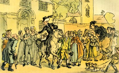 "Doktor Syntax se vydává na své druhé turné" od Thomas Rowlandson