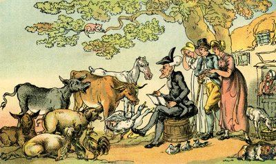 „Dr. Syntax skicování podle přírody“ od Thomas Rowlandson