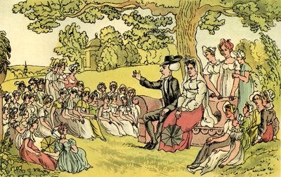 „Doktor Syntax navštěvuje internátní školu“ od Thomas Rowlandson